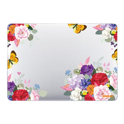 ENKAY Flower Series Pattern Laotop Custodia protettiva in cristallo per MacBook Pro 13,3 pollici A1706 / A1708 / A1989 / A2159