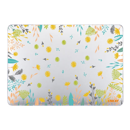 ENKAY Flower Series Pattern Laotop Custodia protettiva in cristallo per MacBook Pro 13,3 pollici A1706 / A1708 / A1989 / A2159