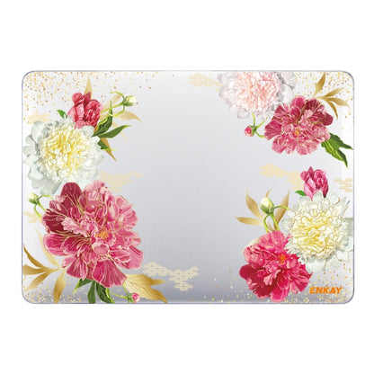 ENKAY Flower Series Pattern Laotop Custodia protettiva in cristallo per MacBook Pro 13,3 pollici A1706 / A1708 / A1989 / A2159