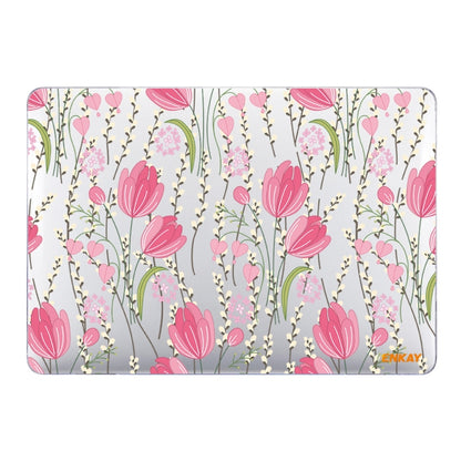 ENKAY Flower Series Pattern Laotop Custodia protettiva in cristallo per MacBook Pro 13,3 pollici A1706 / A1708 / A1989 / A2159