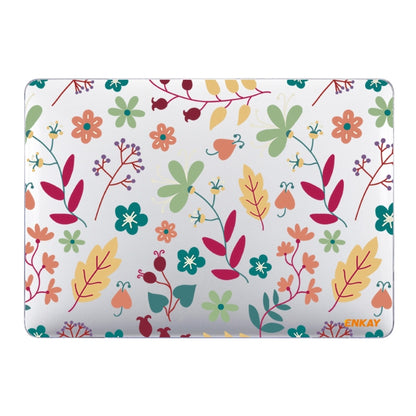 ENKAY Flower Series Pattern Laotop Custodia protettiva in cristallo per MacBook Air 13,3 pollici A1932 / A2179 / A2337