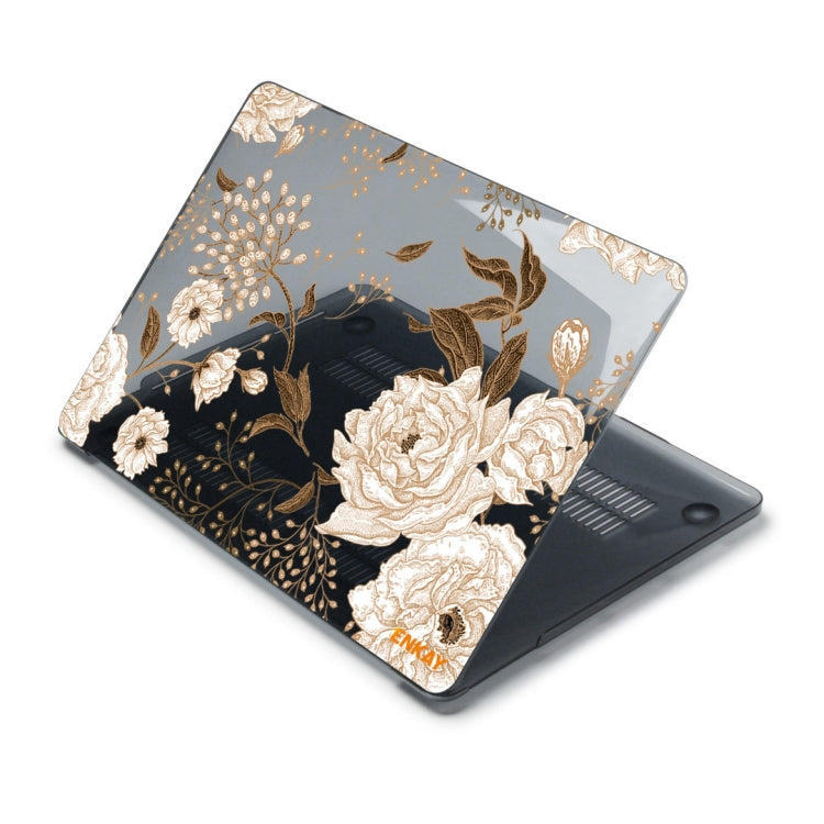 ENKAY Vintage Pattern Series Laotop Custodia protettiva in cristallo per MacBook Pro 13,3 pollici A2251 / A2289 / A2338 2020