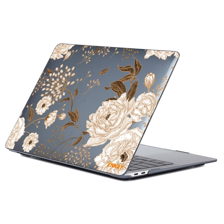 ENKAY Vintage Pattern Series Laotop Custodia protettiva in cristallo per MacBook Pro 13,3 pollici A2251 / A2289 / A2338 2020