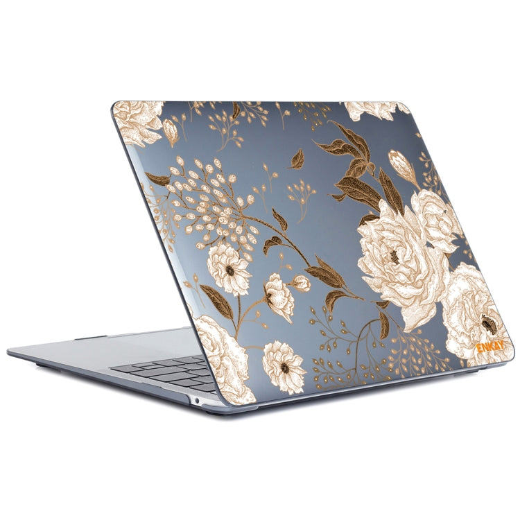 ENKAY Vintage Pattern Series Laotop Custodia protettiva in cristallo per MacBook Pro 13,3 pollici A2251 / A2289 / A2338 2020