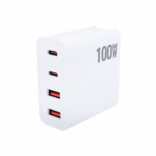 GaN 100W Dual USB + Dual USB-C/Type-C Caricabatterie multiporta per la serie Apple MacBook