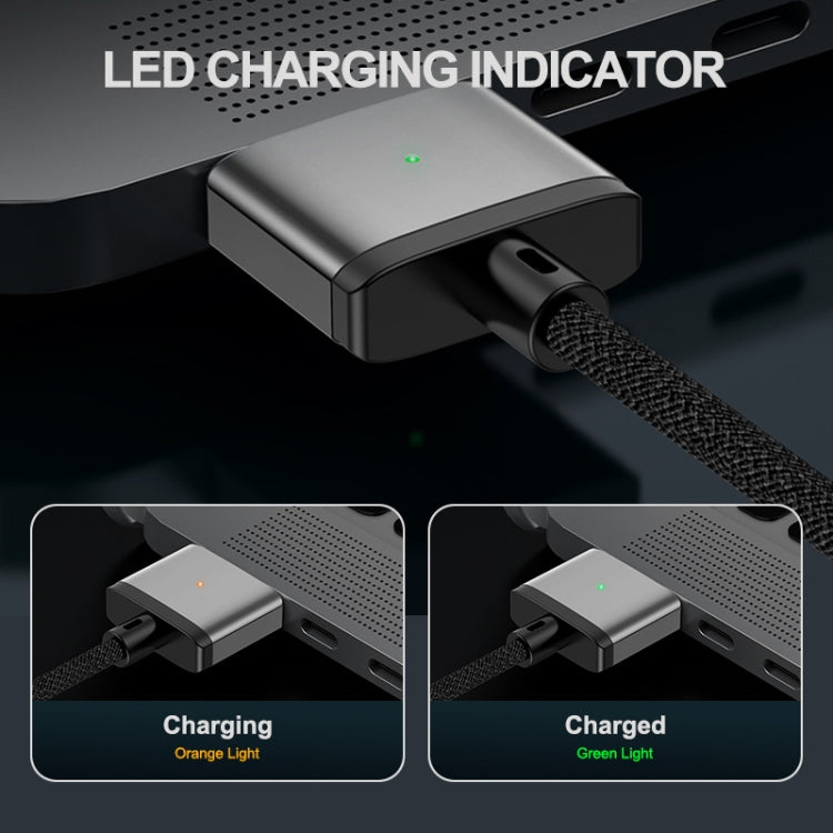 ENKAY 140W USB-C / Type-C a MagSafe 3 Cavo di ricarica magnetico intrecciato in nylon con indicatore LED per MacBook 6.6FT