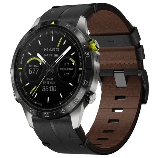 Cinturino  in pelle da 22 mm, per smartwatch Garmin Series 3