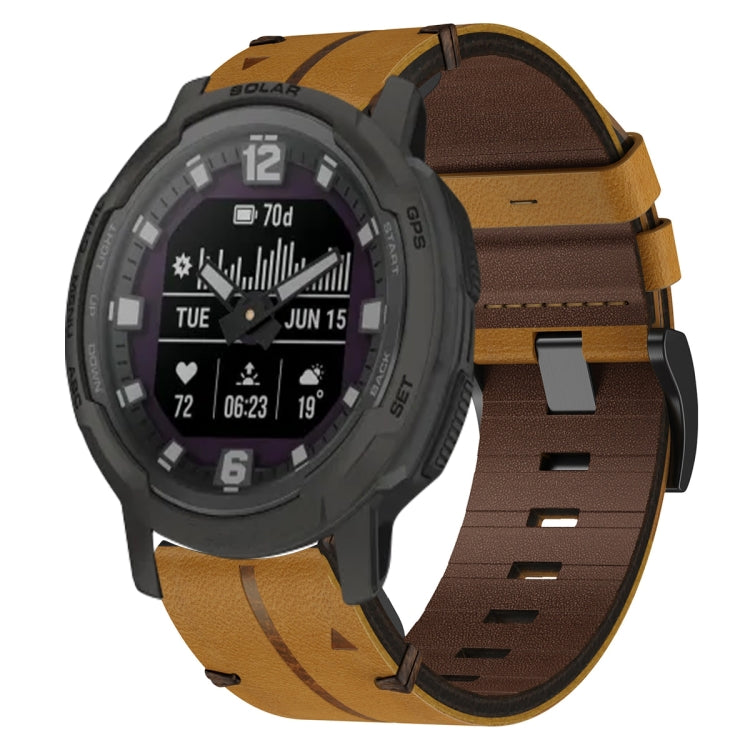 Cinturino  in pelle da 22 mm, per smartwatch Garmin Series 3