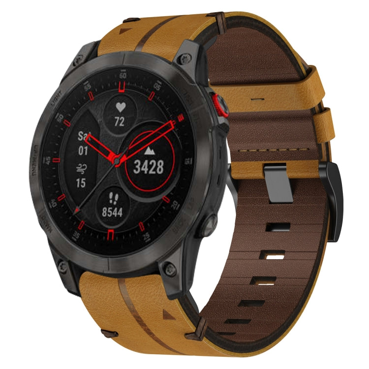 Cinturino  in pelle da 22 mm, per smartwatch Garmin Series 3