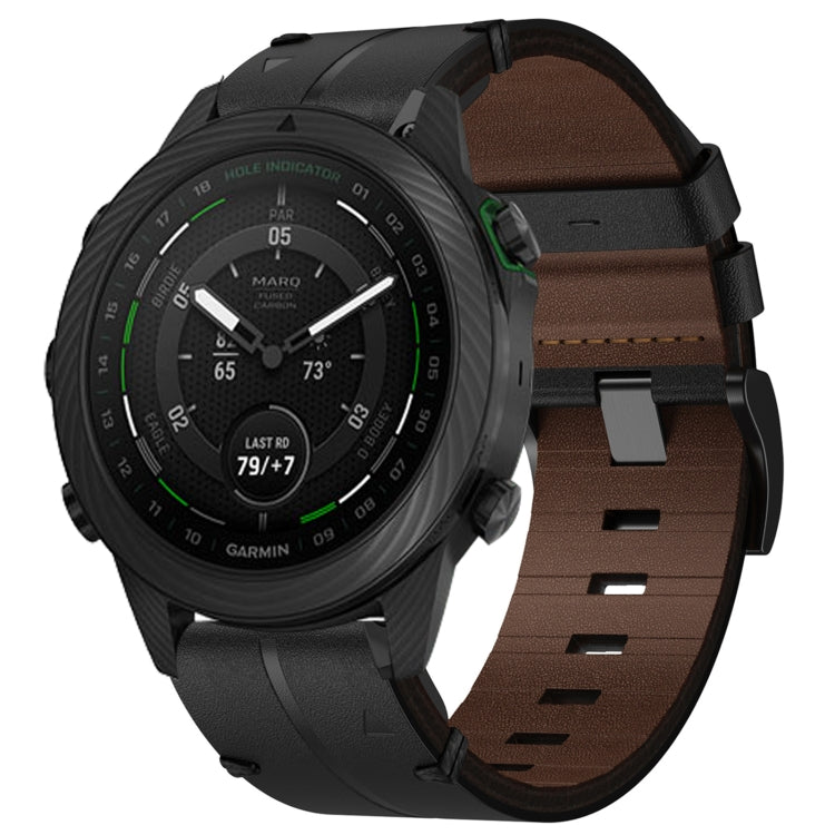 Cinturino  in pelle da 22 mm, per smartwatch Garmin Series 3