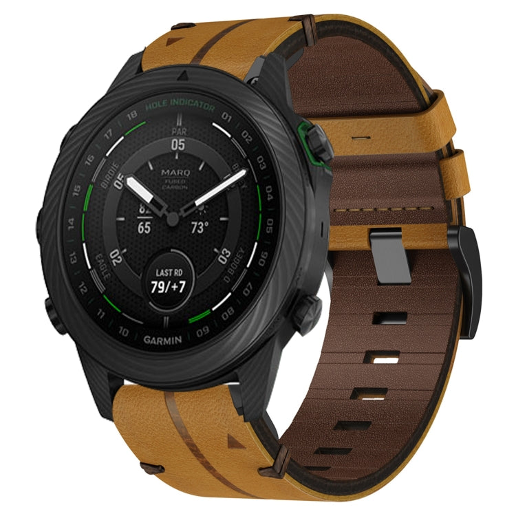 Cinturino  in pelle da 22 mm, per smartwatch Garmin Series 3