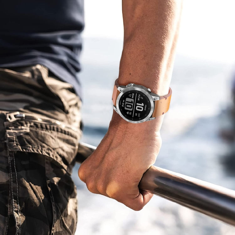 Cinturino  in pelle per smartwatch Garmin