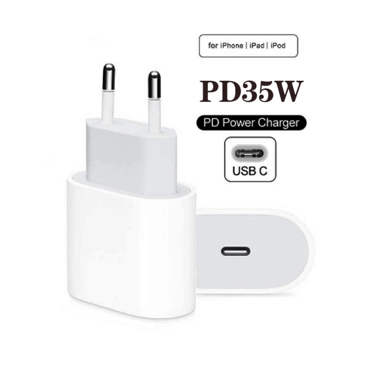 Caricabatterie con porta USB-C/Type-C PD35W per serie iPhone/iPad, presa europea