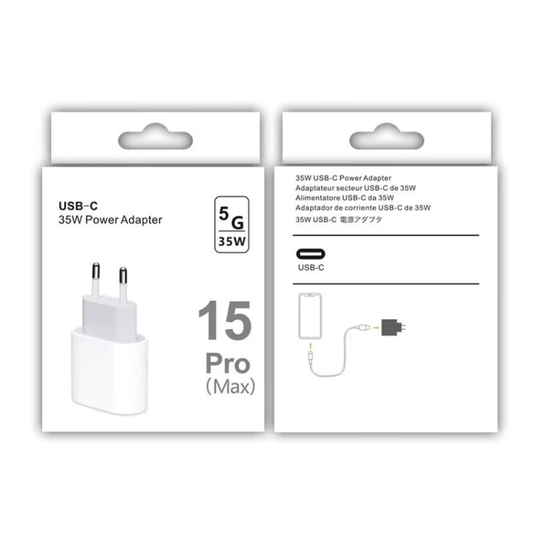 Caricabatterie con porta USB-C/Type-C PD35W per serie iPhone/iPad, presa europea