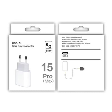 Caricabatterie con porta USB-C/Type-C PD35W per serie iPhone/iPad, presa europea