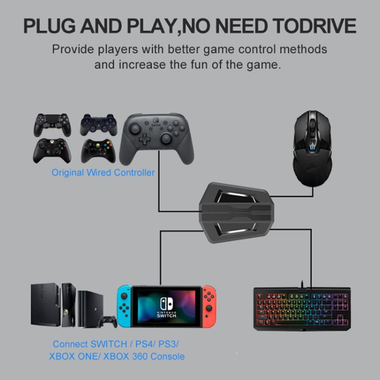 Convertitore per tastiera e mouse per PS4/Switch/PS4 Pro/XBOX ONE