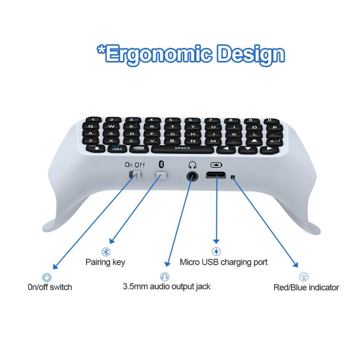 Tastiera Wireless Bluetooth con Impugnatura JYS-P5121 per PS5