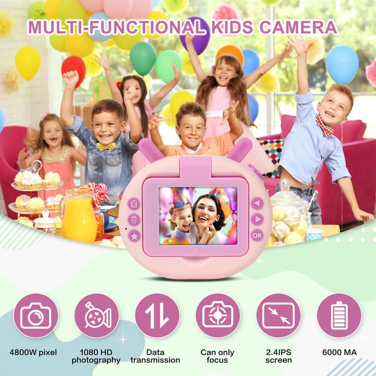 Fotocamera Digitale per Bambini S2 con Schermo Ribaltabile a 180 Gradi e Video HD 1080P