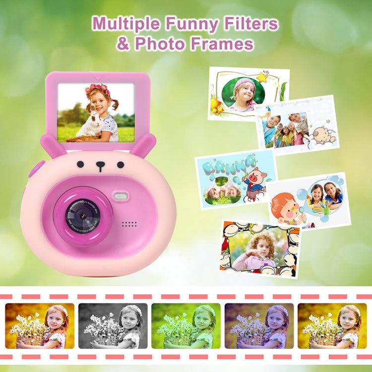 Fotocamera Digitale per Bambini S2 con Schermo Ribaltabile a 180 Gradi e Video HD 1080P