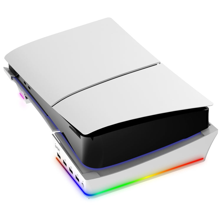 Supporto Orizzontale con Luce RGB IPEGA PG-P5S021 per PS5 Slim - 4 HUB USB