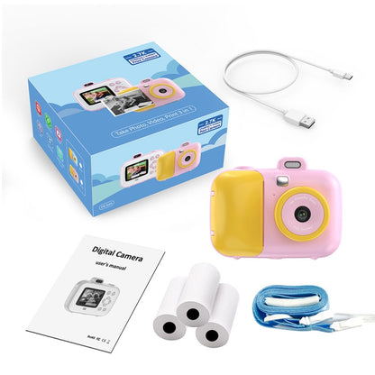 2.4-Inch Smart Digital Kids Thermal Printing Camera With Printing Paper