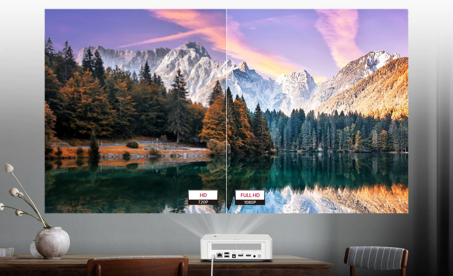 LG Proiettore CineBeam LED Full HD 1000 Lumens Smart Contrasto 150,000:1