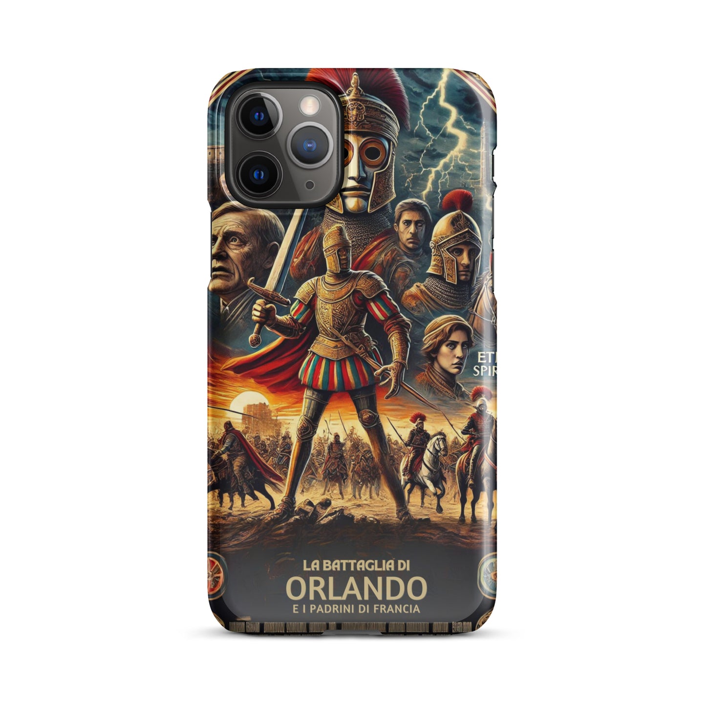 Cover con fibbia per iPhone® "La Battaglia di Orlando"