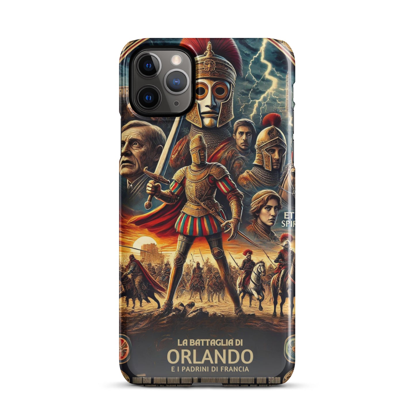 Cover con fibbia per iPhone® "La Battaglia di Orlando"