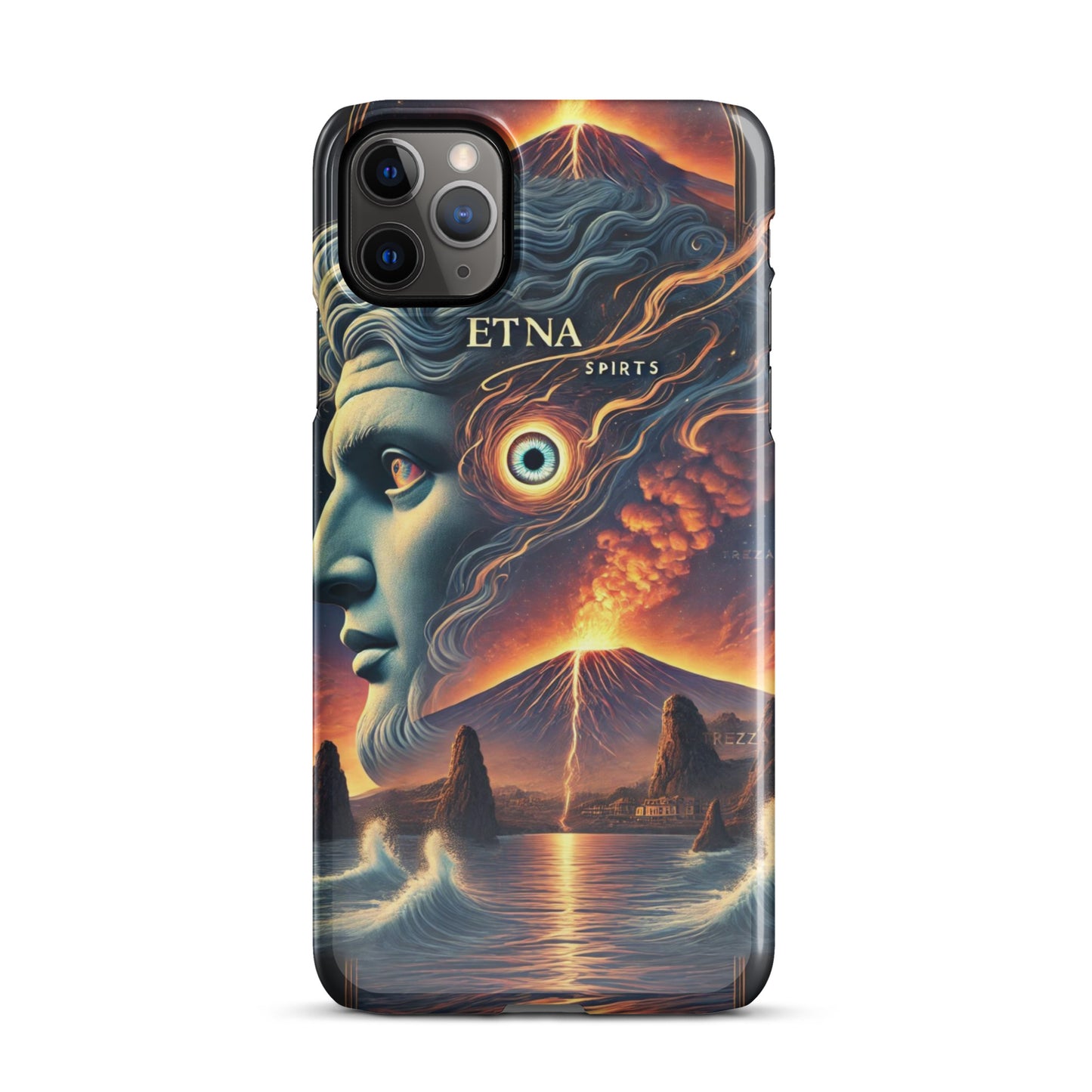 Cover con fibbia per iPhone® "Occhio del Ciclope: Spiriti dell'Etna".