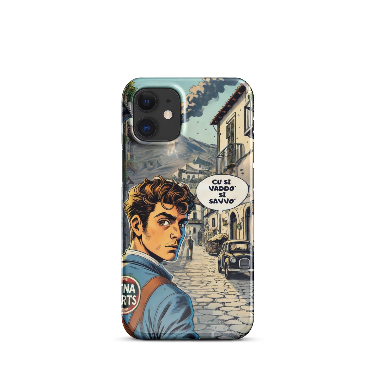 Cover con fibbia per iPhone® "Cu si Vaddo'" Etna Spirits