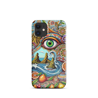 Cover con fibbia per iPhone® "Occhio di Trezza" Etna Spirits