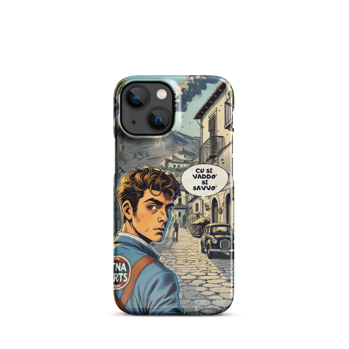 Cover con fibbia per iPhone® "Cu si Vaddo'" Etna Spirits