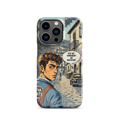 Cover con fibbia per iPhone® "Cu si Vaddo'" Etna Spirits