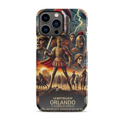 Cover con fibbia per iPhone® "La Battaglia di Orlando"