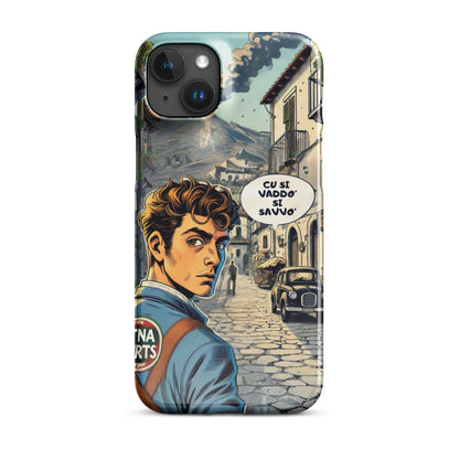 Cover con fibbia per iPhone® "Cu si Vaddo'" Etna Spirits