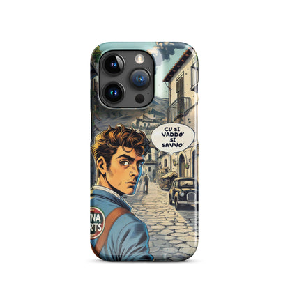 Cover con fibbia per iPhone® "Cu si Vaddo'" Etna Spirits