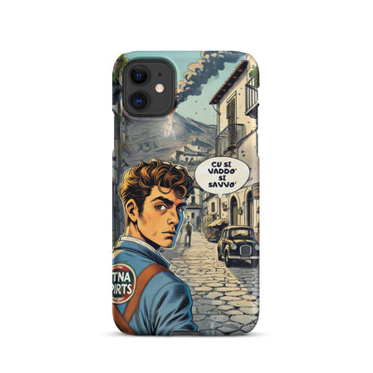 Cover con fibbia per iPhone® "Cu si Vaddo'" Etna Spirits