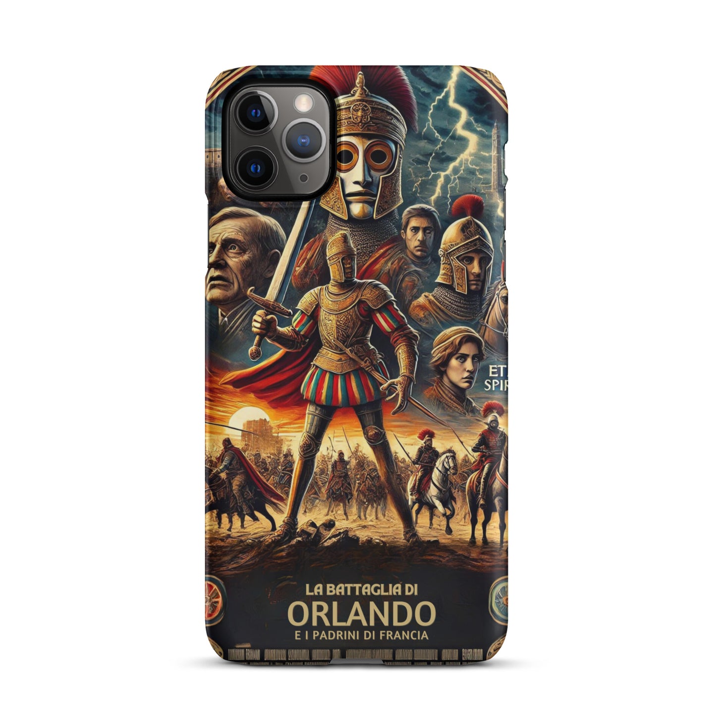 Cover con fibbia per iPhone® "La Battaglia di Orlando"