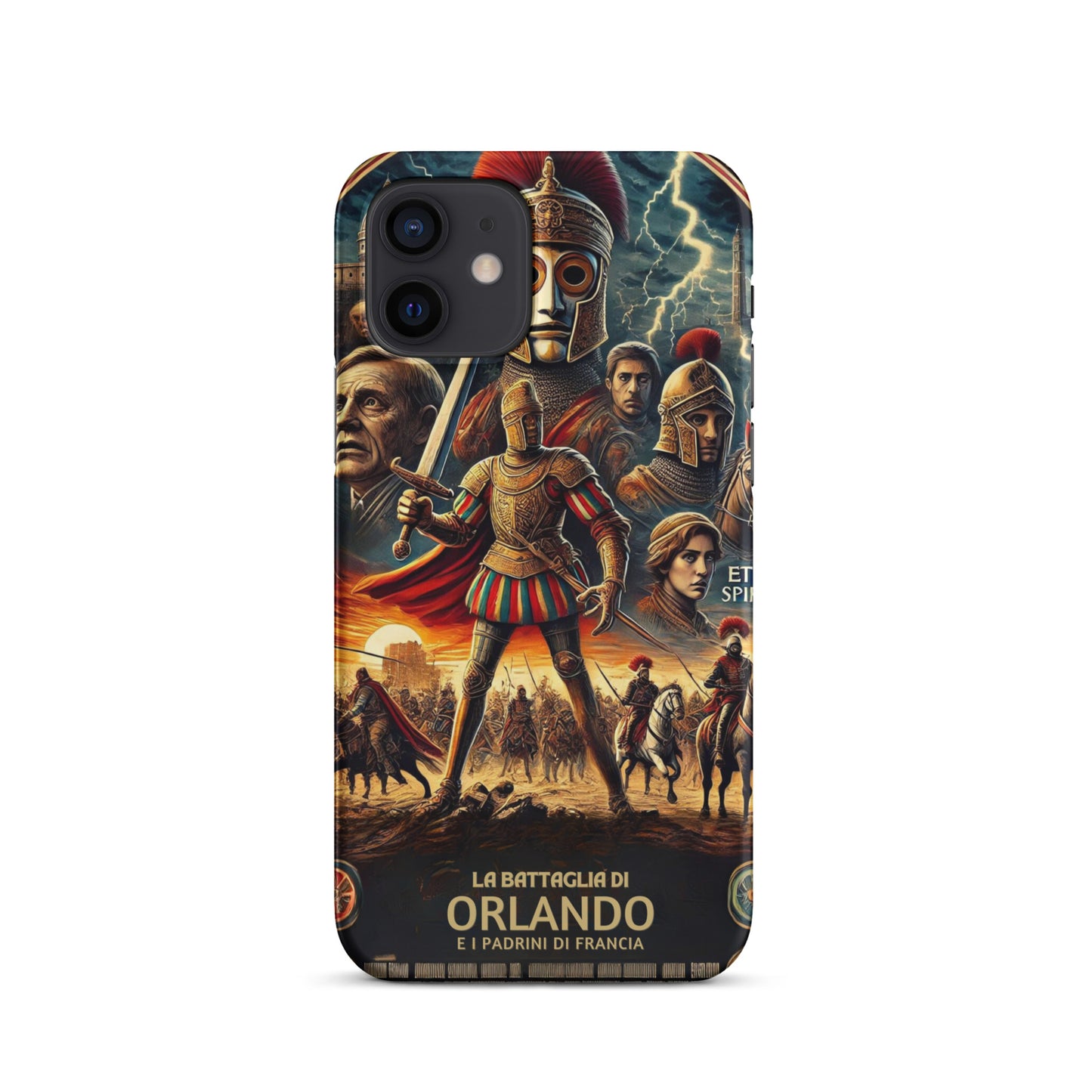 Cover con fibbia per iPhone® "La Battaglia di Orlando"