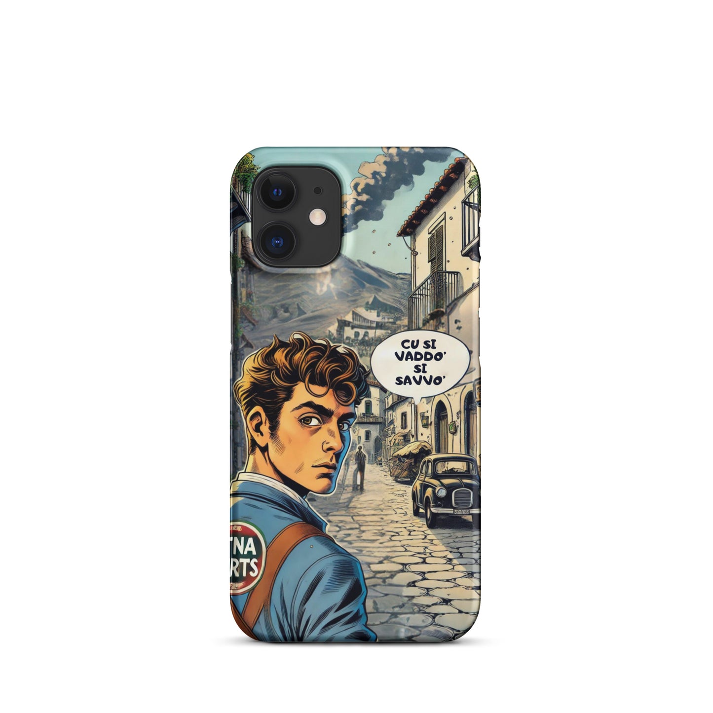 Cover con fibbia per iPhone® "Cu si Vaddo'" Etna Spirits