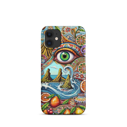 Cover con fibbia per iPhone® "Occhio di Trezza" Etna Spirits