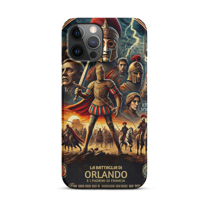 Cover con fibbia per iPhone® "La Battaglia di Orlando"