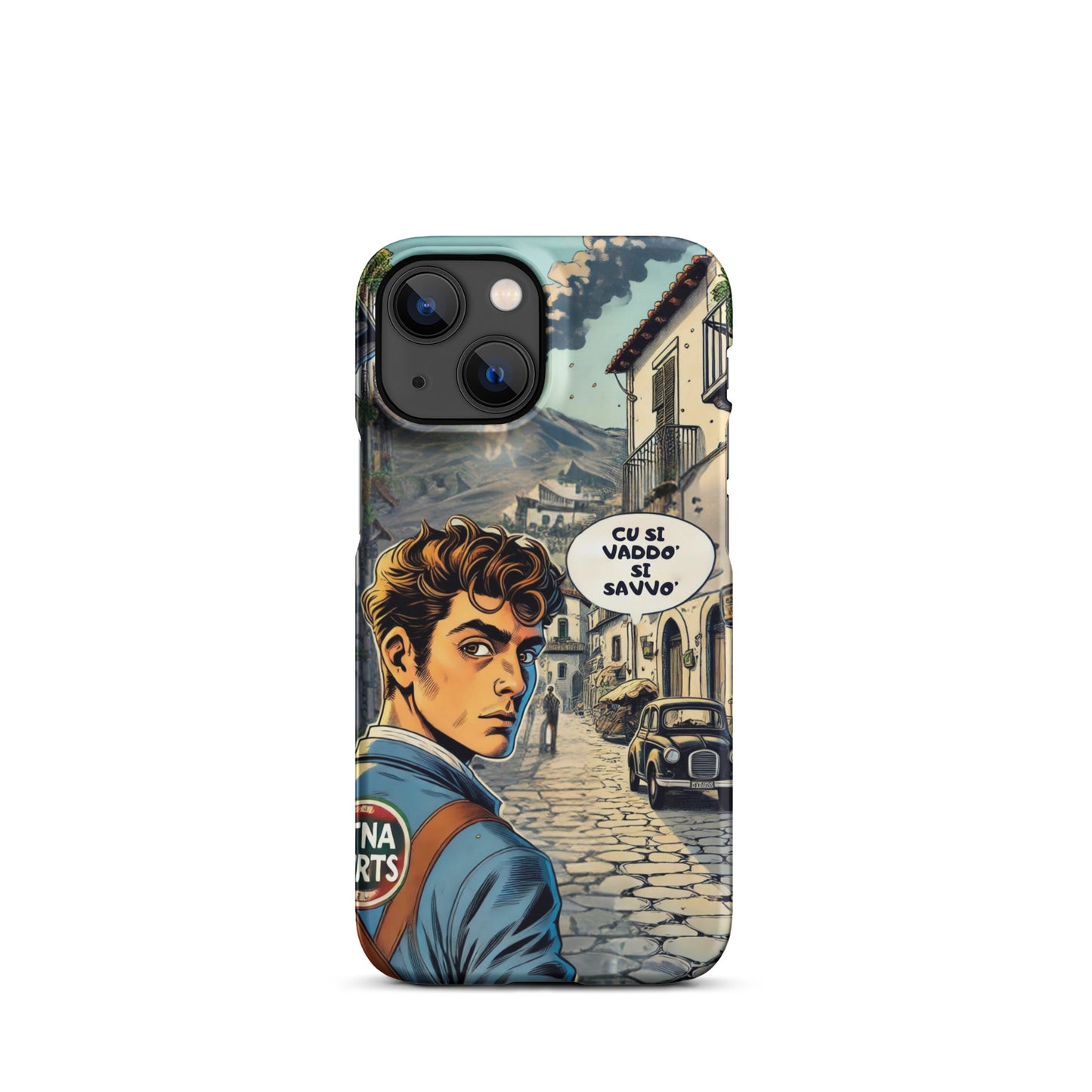 Cover con fibbia per iPhone® "Cu si Vaddo'" Etna Spirits