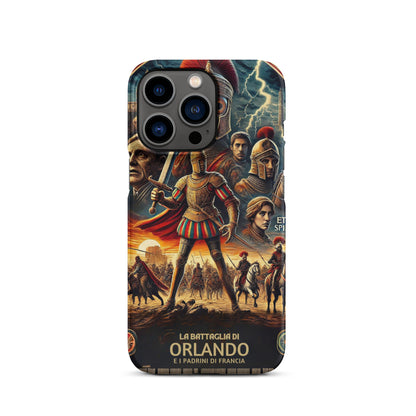 Cover con fibbia per iPhone® "La Battaglia di Orlando"