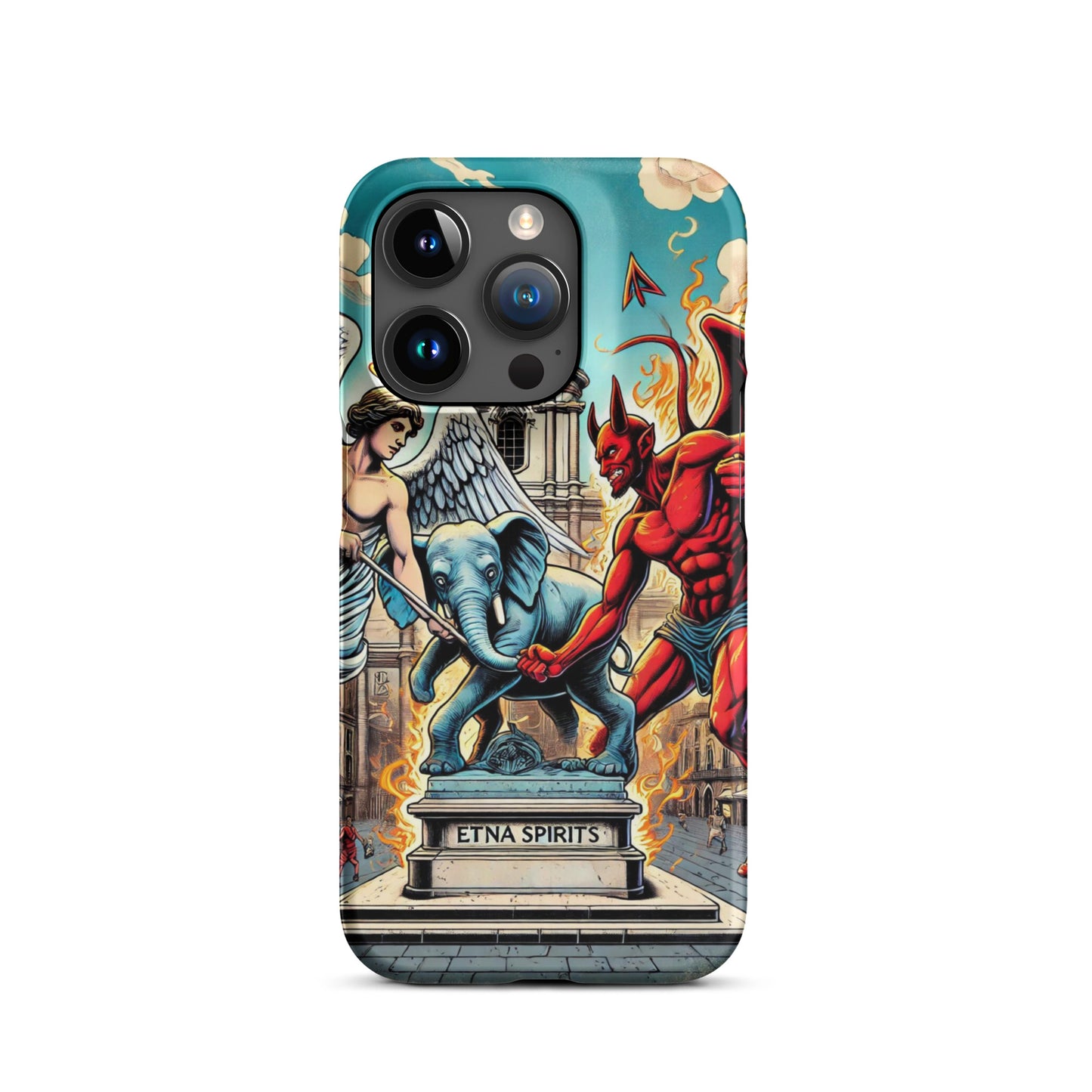 Cover con fibbia per iPhone® "Liotru Legends: L'Ombra dell'Etna"