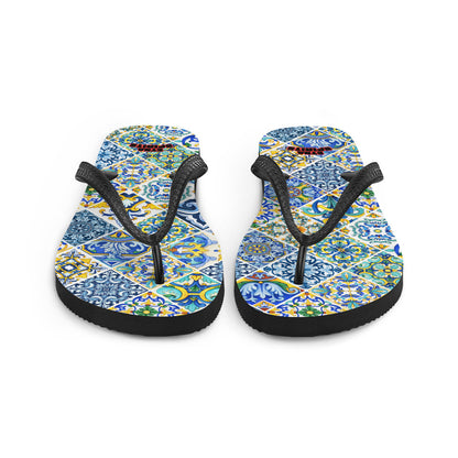 "Etna Spirits" Infradito flip-flop -Caltagirone-