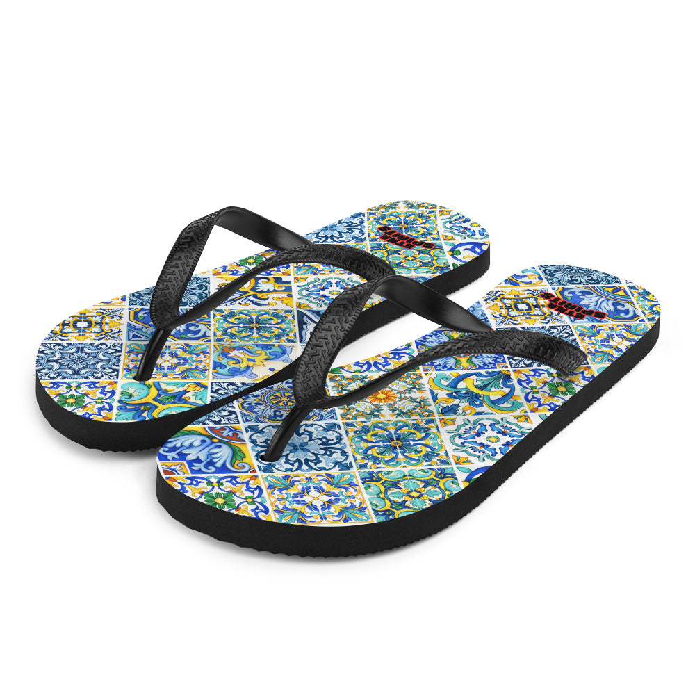 "Etna Spirits" Infradito flip-flop -Caltagirone-