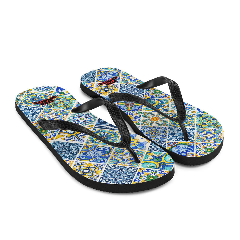 "Etna Spirits" Infradito flip-flop -Caltagirone-