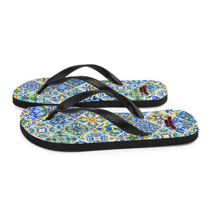 "Etna Spirits" Infradito flip-flop -Caltagirone-