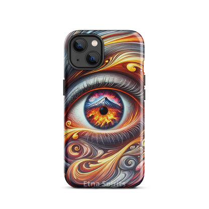 Cover iPhone rigida "Occhio al Vulcano" Etna Spirits